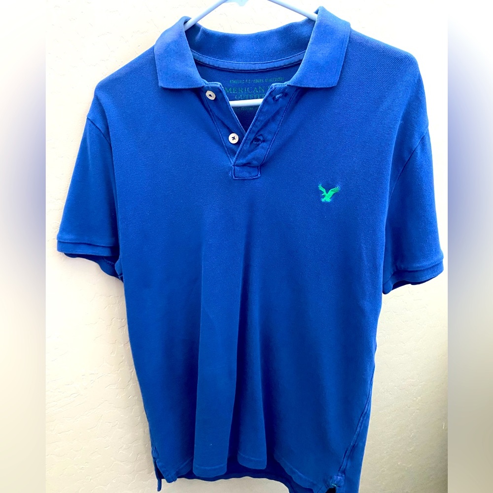 American Eagle Polo. Cobalt blue. EUC. Medium